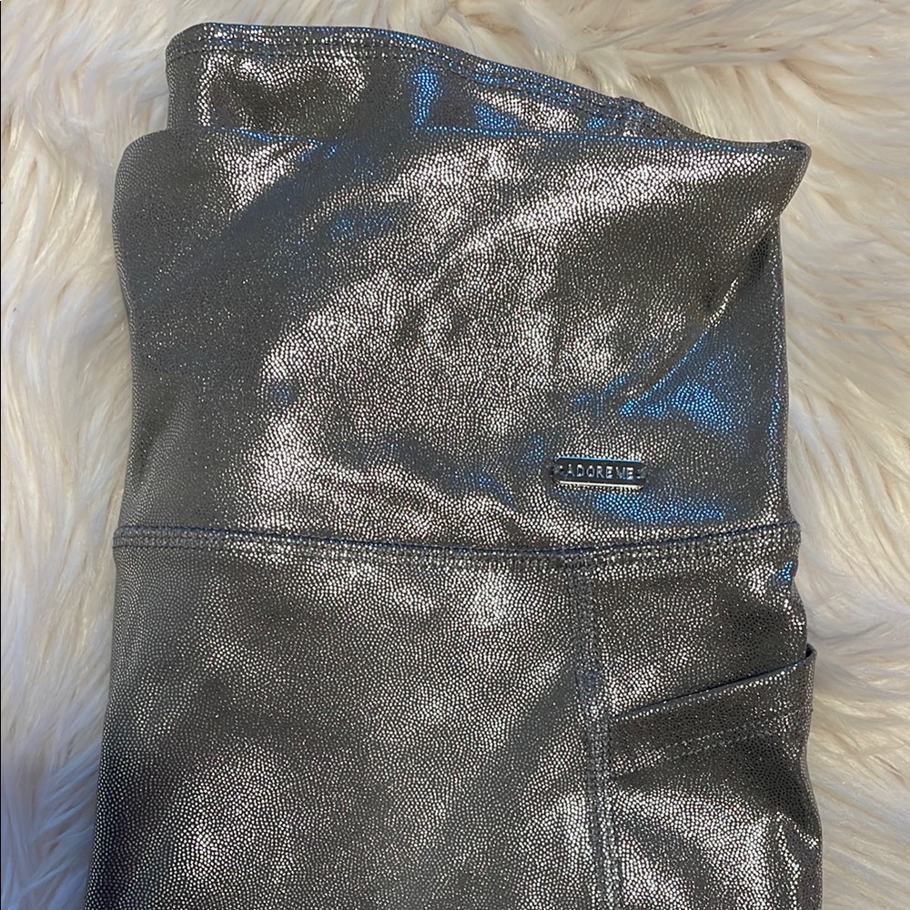 Adore Me Metallic Silver Leggings